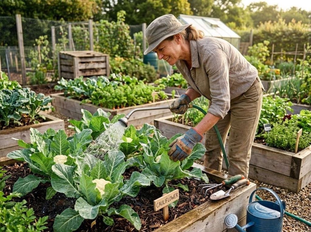 How to Grow Cauliflower using step-by-step gardening methods for strong growth and healthy head development.