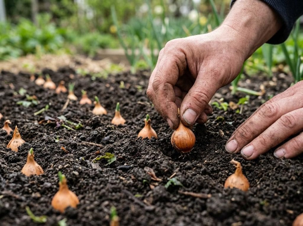 How to Plant Onion Bulbs using step-by-step planting methods for healthy roots and strong bulb development.