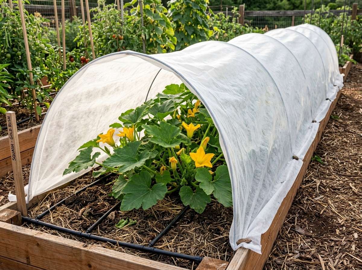 Row Covers for Squash Bugs