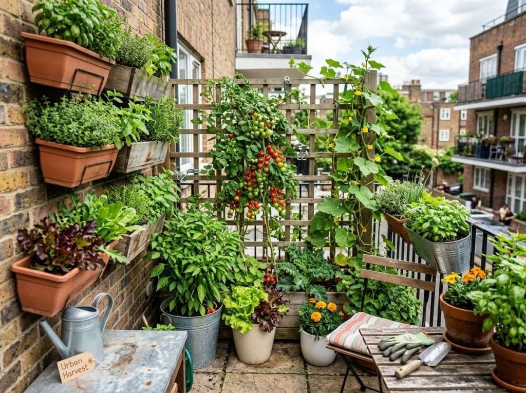 Small Vegetable Garden Ideas featuring a creative layout with compact raised beds and narrow garden pathways.