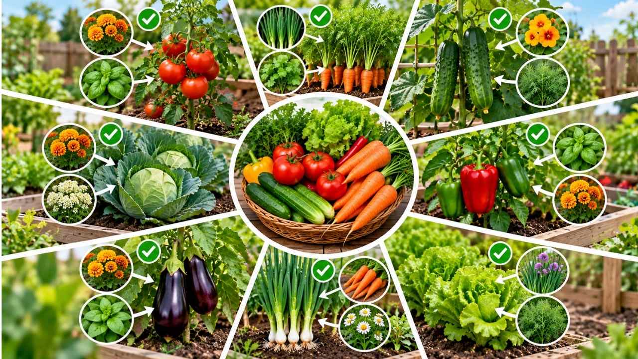 Companion Planting Chart for Vegetables