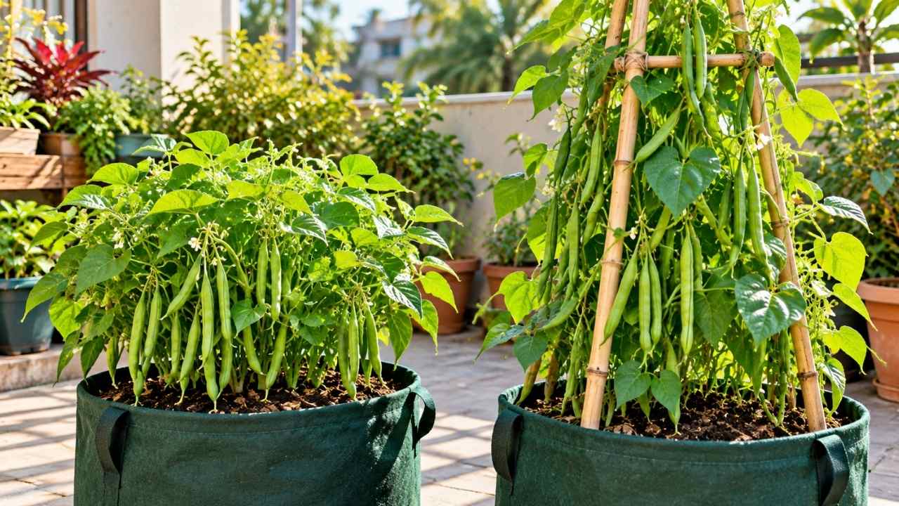 how to grow green beans in pots
