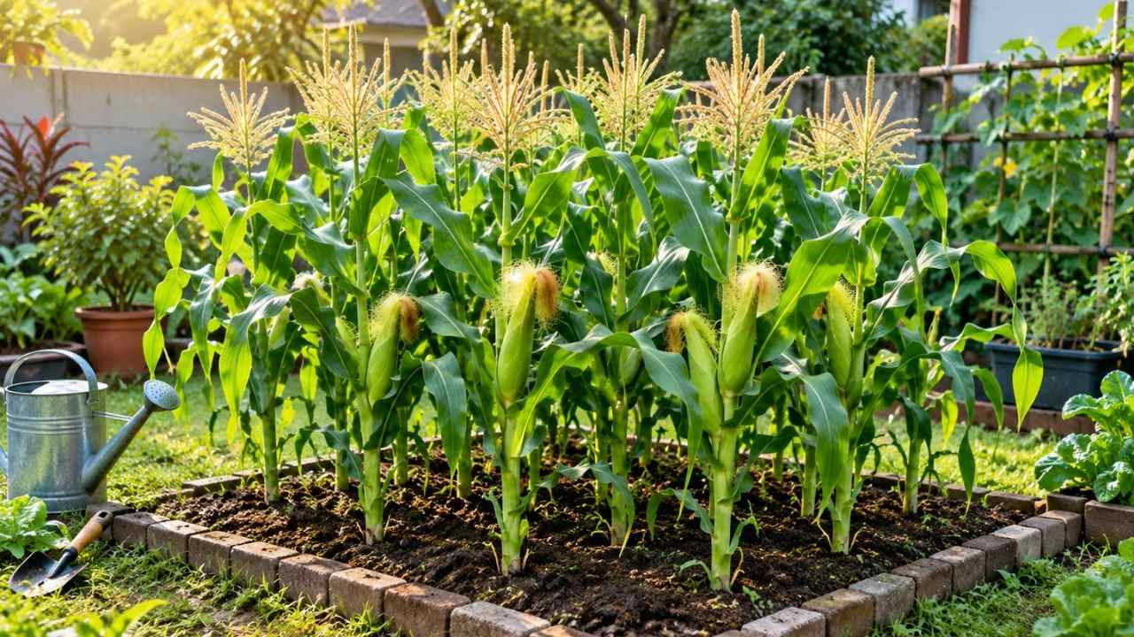 how to grow sweet corn in small spaces